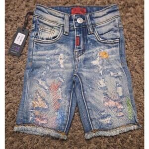 MSRP $52 NWT Haus Jr Aro Denim Short Size 1T Boys or Unisex (1)